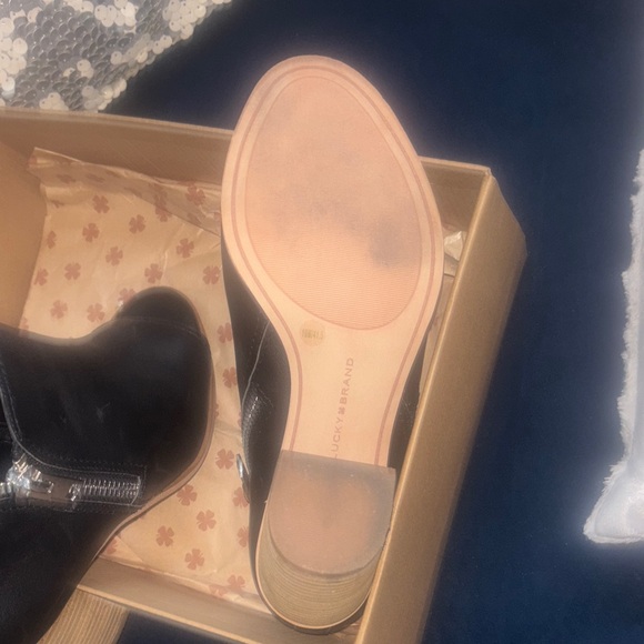 Lucky Brand Black Ankle Booties - Picture 7 of 13